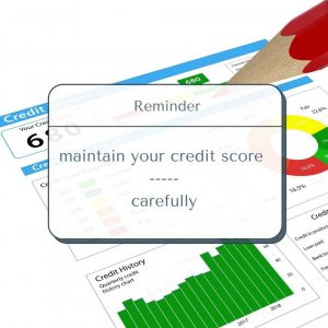 credit score while debt free